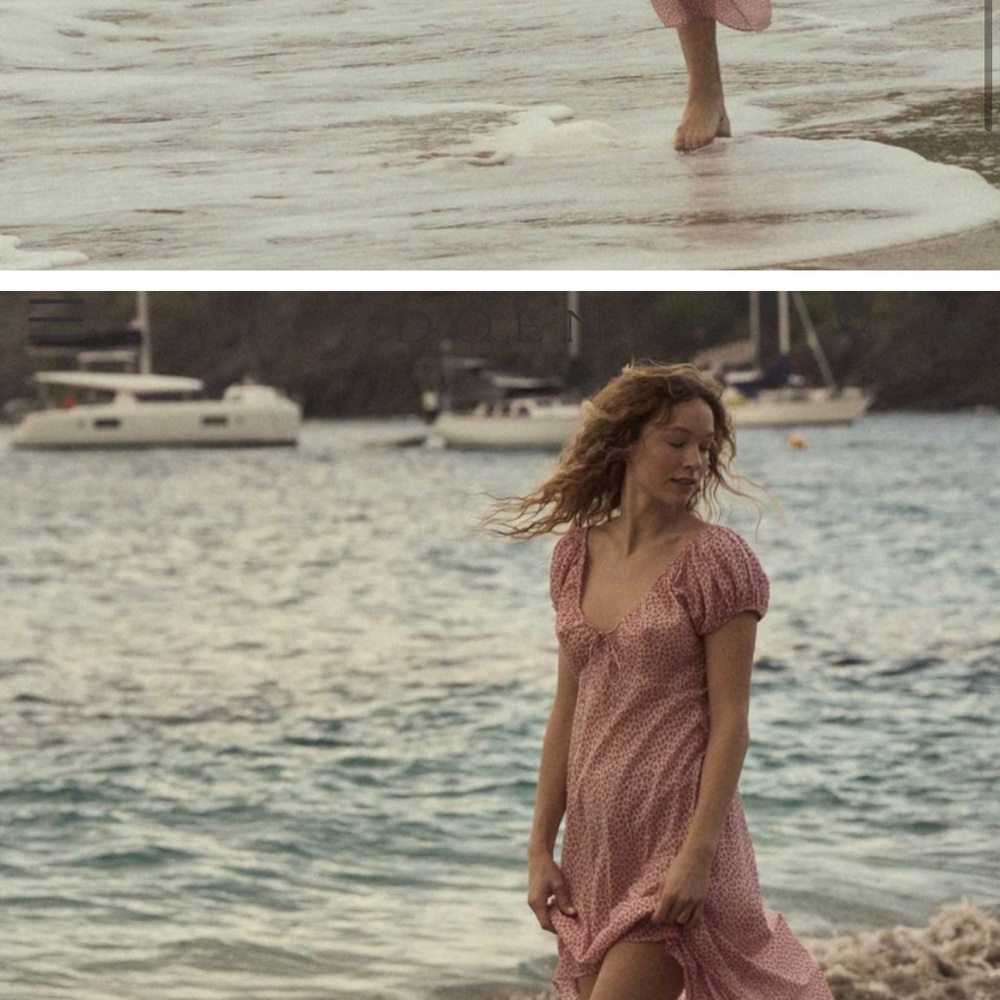 ISO DOEN sofia dress in pink